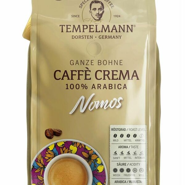 Кофе зерновой Tempelmann Nomos Caffe Crema 1 кг