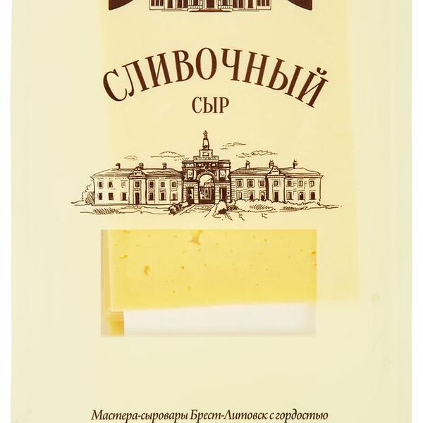 Сыр полутвёрдый Брест-Литовск Сливочный нарезка 50% 150 г