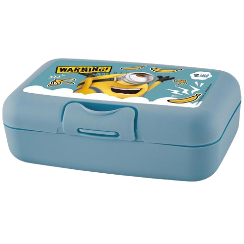 Ланч-бокс Lalababy Миньоны 0,7л джинсовый