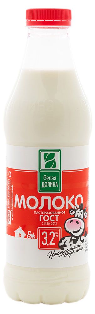 

Молоко Белая Долина 3.2% пластиковая бутылка 835 мл