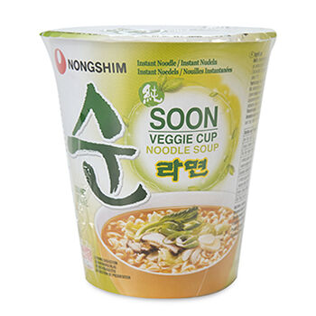 Лапша быстрого приготовления Nongshim Сун Вегги овощная, стакан 