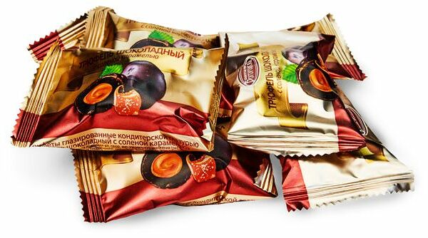 Конфеты Богородская Трюфель шоколадный с соленой карамелью вес