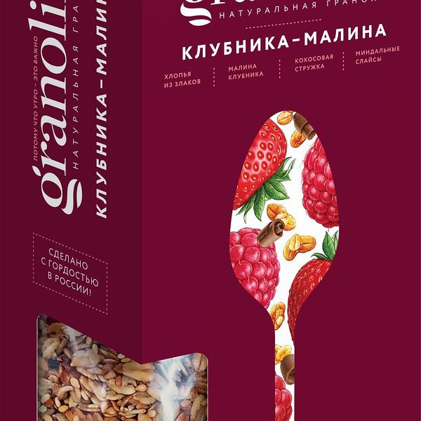 Гранола Granolife клубника-малина 400г