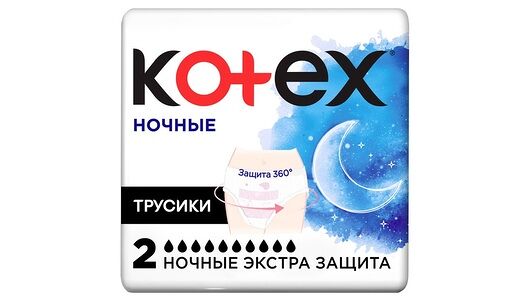 Ночные трусики Kotex Экстра Защита 2 шт