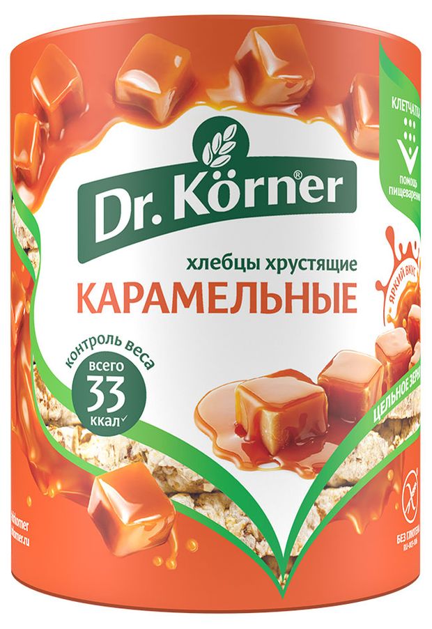 

Хлебцы Dr. Korner Карамельные кукурузно-рисовые без глютена 90 г