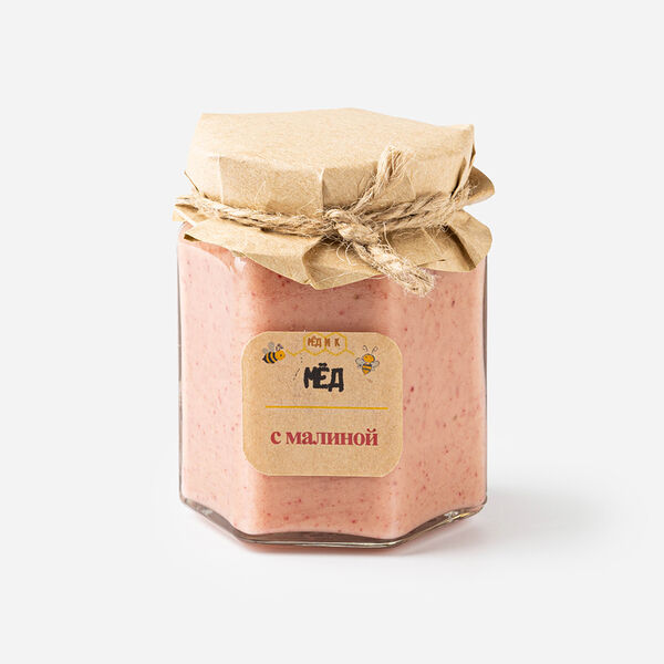 Мед с малиной 210г