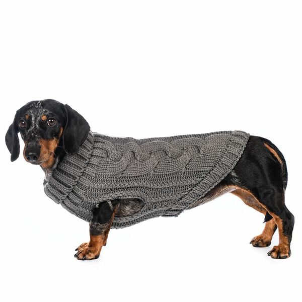Свитер для собак XS серый (унисекс)