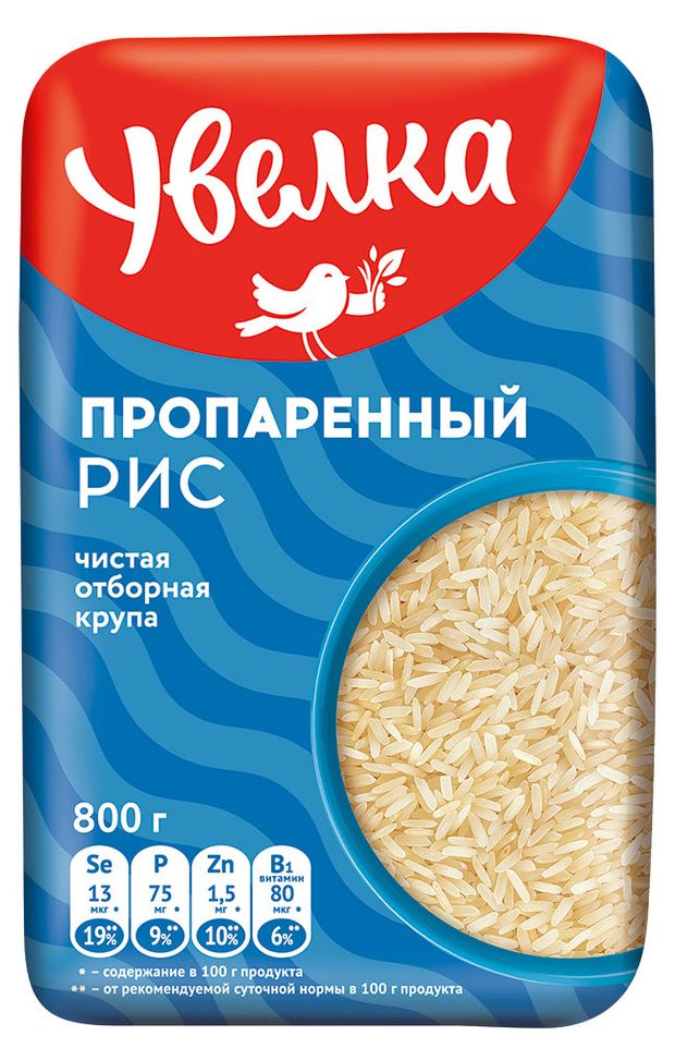

Рис Увелка длиннозерный пропаренный 800 г