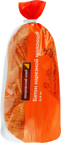 

Батон Покровский Хлеб Нарезной молочный в нарезке 400 г