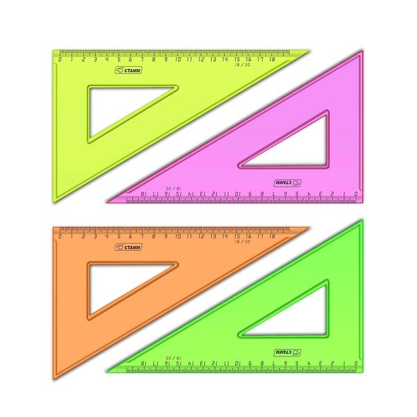 Треугольник Стамм Neon Cristal, 18 см, 1 шт, в ассортименте