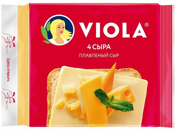 Сыр плавленый Viola Четыре сыра 45% 140 г