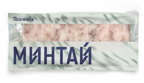 Минтай замороженный Borealis филе порционное 750г