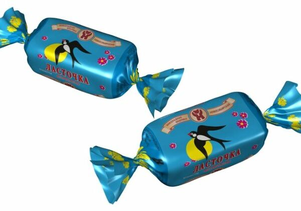 Конфеты Шоколадная фабрика Новосибирская Ласточка – вестница весны, помадная начинка, вкус крем брюле