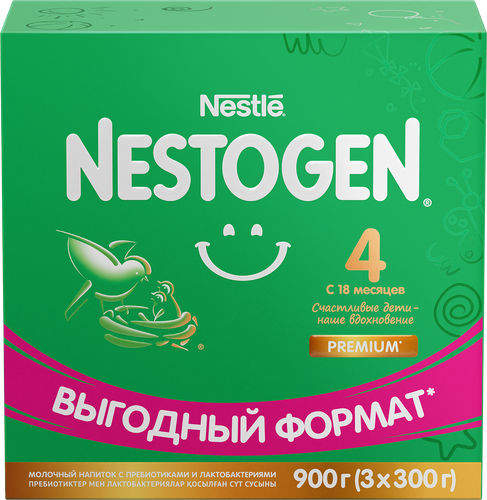 

Смесь Nestogen 4 молочная с 18 месяцев 900 г