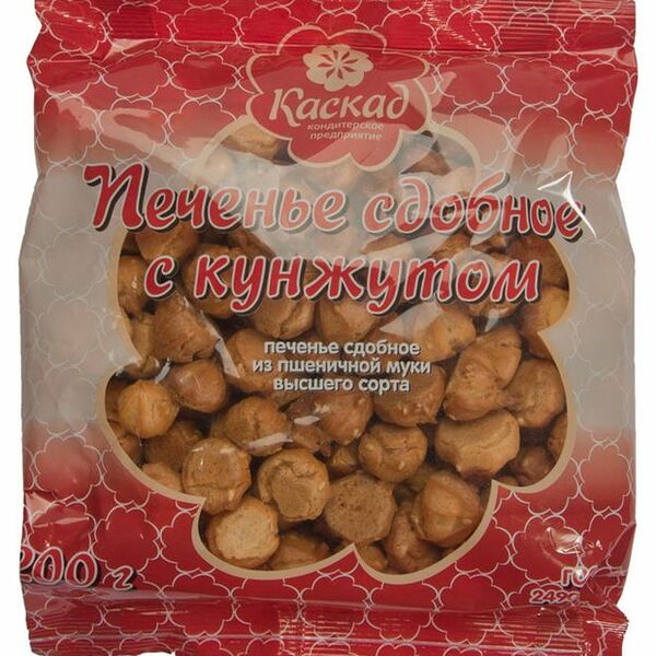 Печенье Каскад сдобное с кунжутом