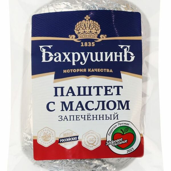 Паштет запечённый БахрушинЪ Люкс с маслом 370 г