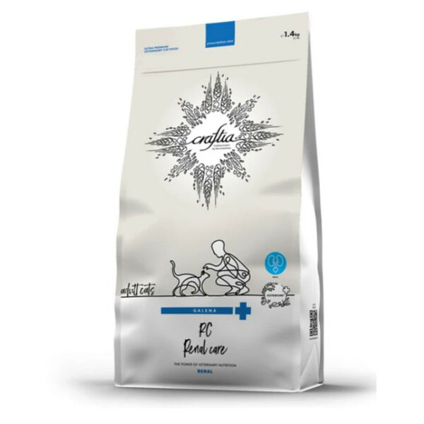 Сухой корм Craftia galena cat renal care ветеринарная диета для кошек при почечной недостаточности, 1400г