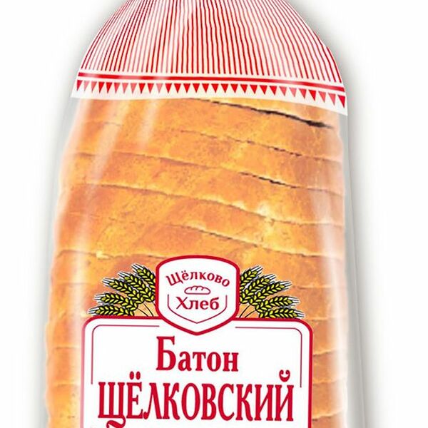 Батон Щелковохлеб Щелковский в нарезке, 380г