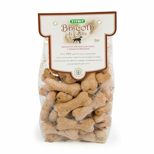 Лакомство для собак Titbit Biscotti печенье с рубцом говяжьим