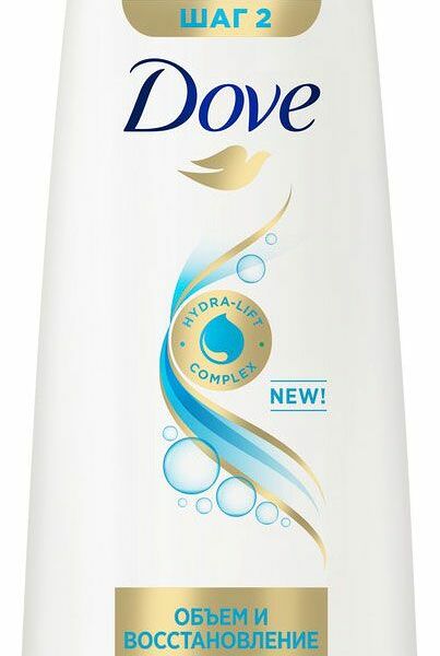 Бальзам-ополаскиватель Dove Therapy Объём и Восстановление, 350 мл