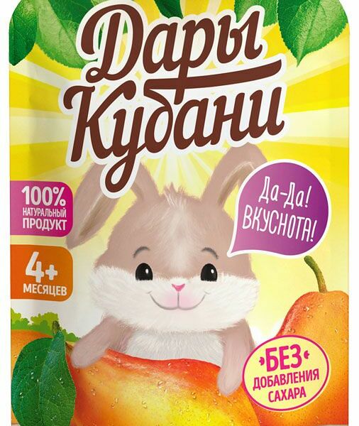 Пюре Дары Кубани груша с 4 месяцев 90г