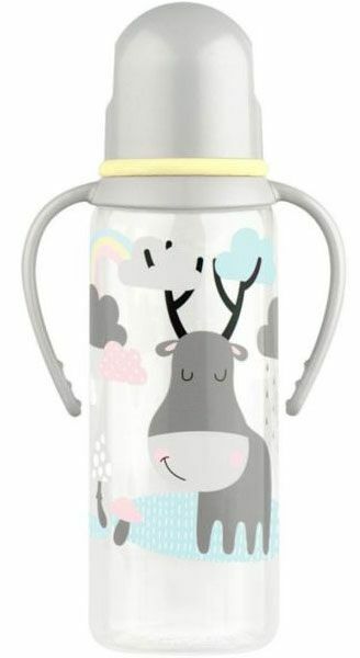 Lubby бутылочка для кормления с ручками с 0 месяцев арт. 11391 250 мл