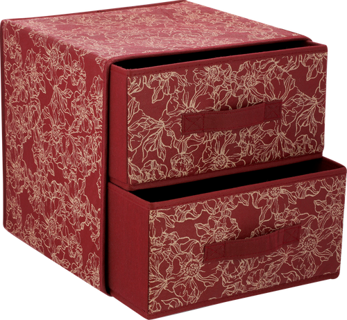 

Коробка для хранения Homeclub Velvet 30x30x30 см 2 ящика