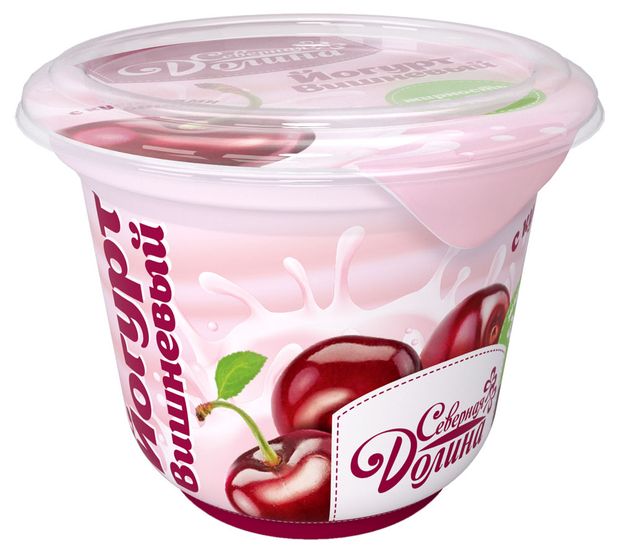 

Йогурт Северная Долина с кусочками вишни 250 г