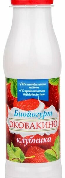 Биойогурт питьевой Эковакино Клубника 2%