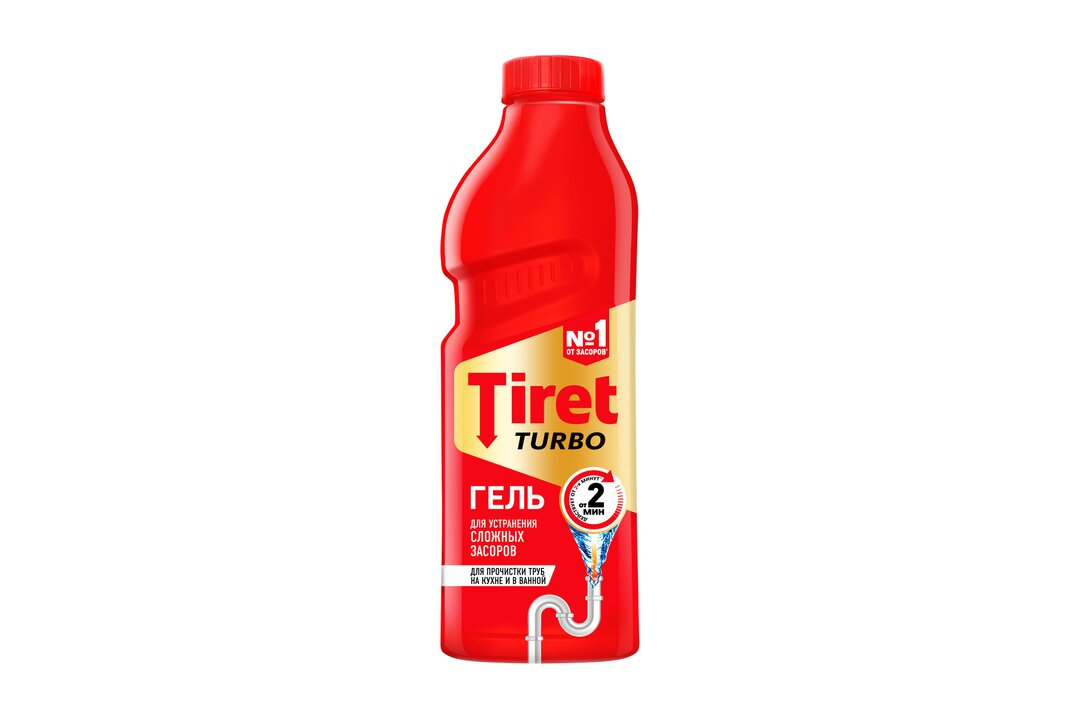 

Гель для устранения сложных засоров Tiret Turbo 1000 мл
