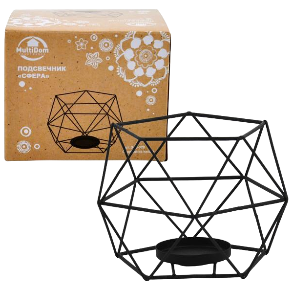 Подсвечник MultiDom Сфера, 13х12х10 см