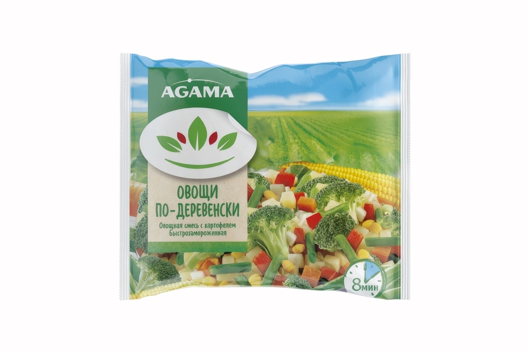 

Смесь овощная Hortex/Agama Овощи по-деревенски замороженная 400 г Продукт замороженный