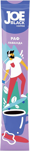 

Напиток кофейный растворимый Joe Black Coffee 3 в 1 Раф Лаванда 18 г