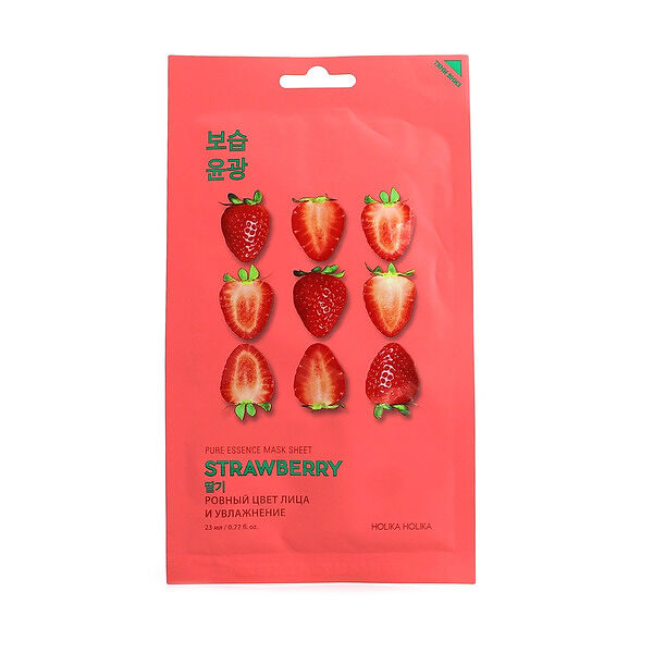 Маска тканевая Holika Holika Pure Essence Strawberry освежающая 1 шт.