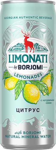 Напиток Borjomi Лимонад со вкусом цитруса газированный,330 мл