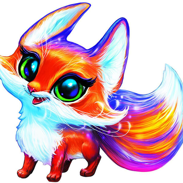 Фигурный пазл из дерева Лисичка Фокси 45дет MPZCAN36-M