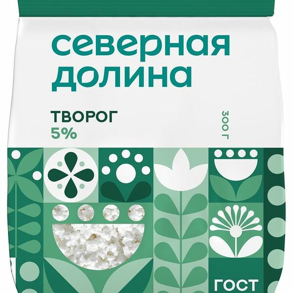 Творог Северная Долина 5% 300 г