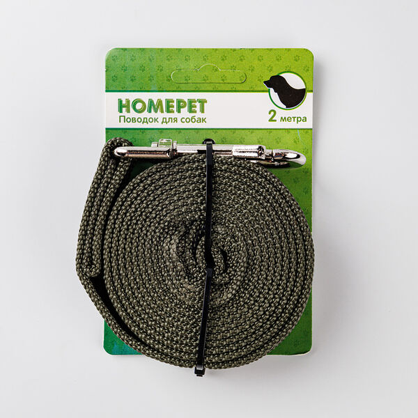 Поводок для собак стропа с карабином Homepet 25 мм, 2 м
