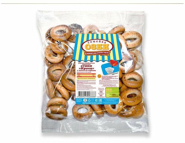 Сушки Семейка Озби Кроха с маком на сорбите