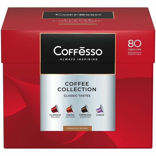 Кофе в капсулах Coffesso Гранд ассорти 4 вкуса, 412 г