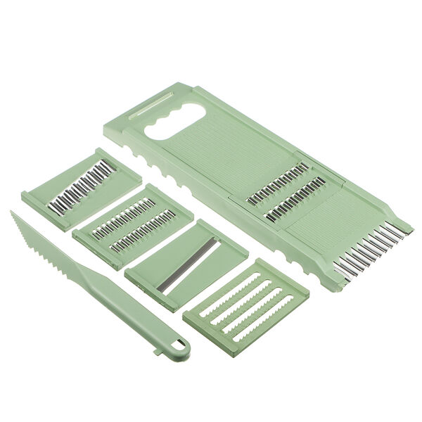 Vetta терка многофункциональная со сменными лезвиями 25х8,5х2см, нерж.сталь, полипропилен, 7 пр