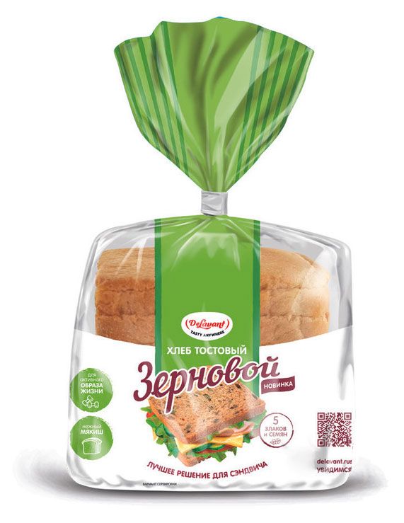 

Хлеб Delavant тостовый зерновой в нарезке, 255 г