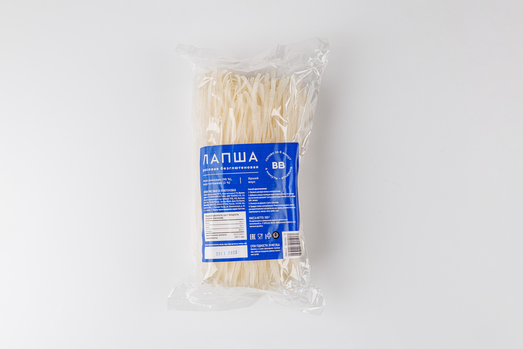 

Лапша рисовая безглютеновая