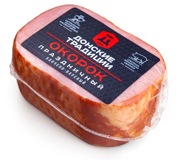 

Окорок копчено-вареный Донские Традиции Праздничный 270 г