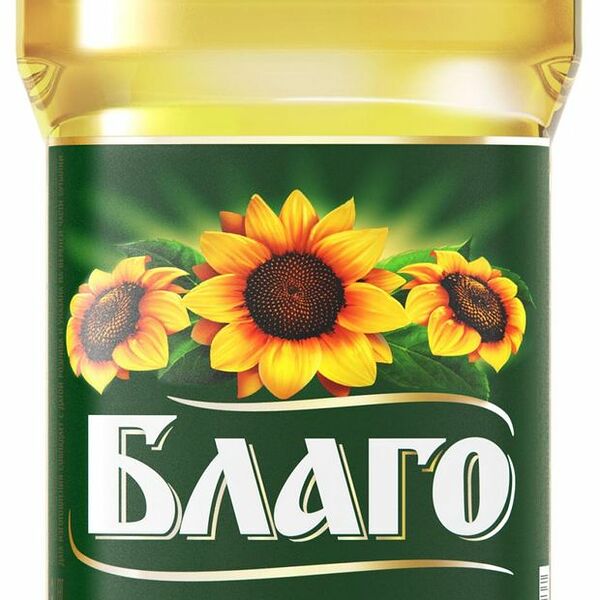 Масло подсолнечное Благо рафинированное дезодорированное 1800 мл