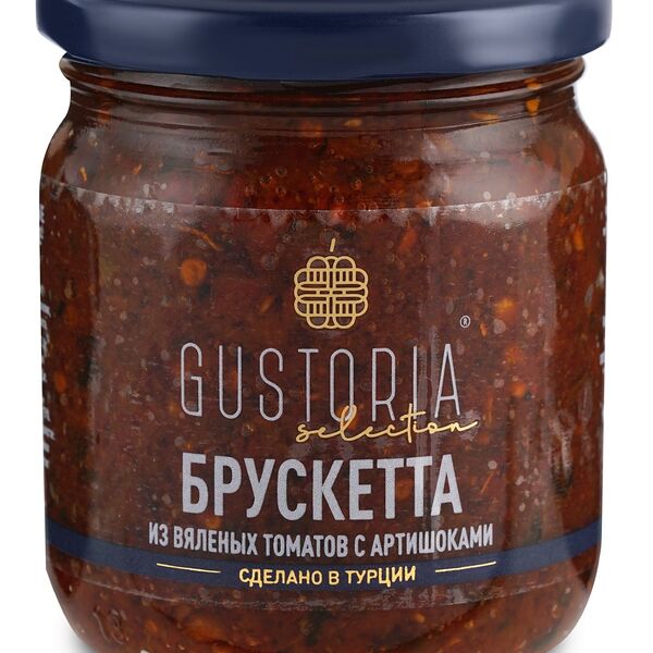 Брускетта из вяленых томатов с артишоками Gustoria