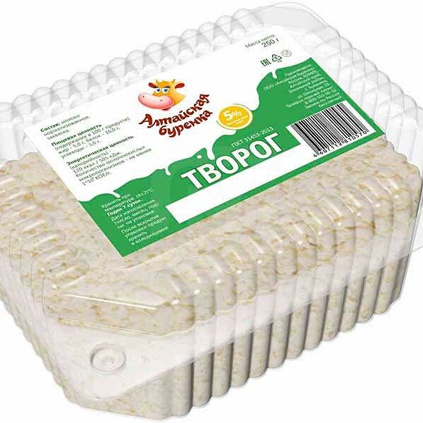 Творог Алтайская Буренка 5%