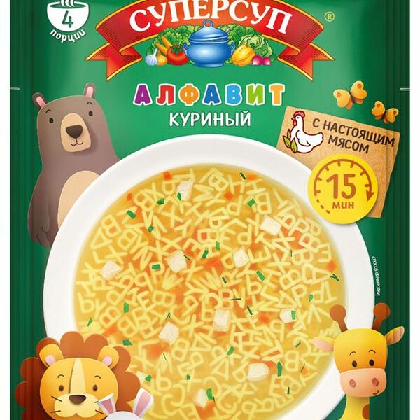 Суп Русский Продукт Алфавит на 5+, 70г