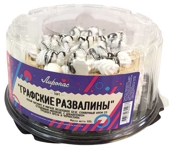 

Торт Лиронас Графские развалины, 500 г