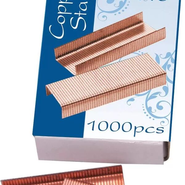 Скобы для степлера медные Centrum № 10, 1000 шт.